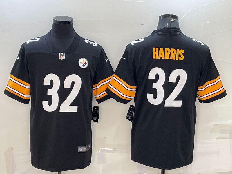 Men Pittsburgh Steelers #32 Harris Black 2022 Nike Limited Vapor Untouchable NFL Jerseys